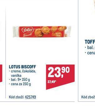 Makro Lotus biscoff nabídka