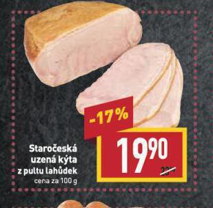 Billa Staročeská uzená kýta nabídka