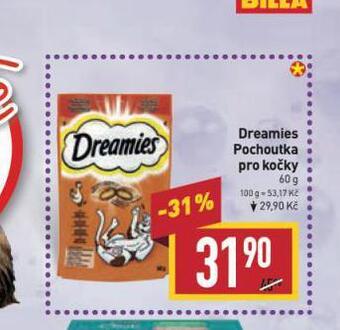 Billa Dreamies pochoutky pro kočky nabídka