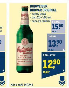 Makro Pivo budweiser budvar original nabídka