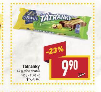 Billa Tatranky nabídka