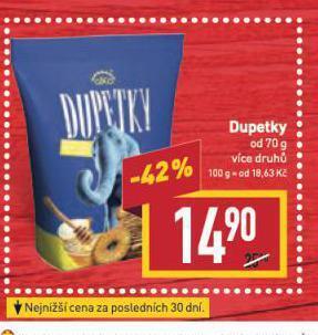 Billa Dupetky nabídka