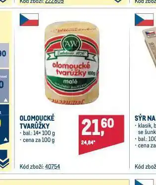 Makro Olomoucké tvarůžky nabídka