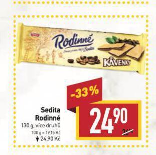 Billa Sedita rodinné nabídka