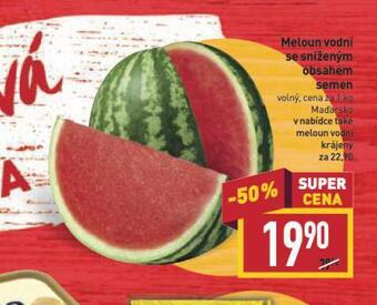 Billa Meloun vodní nabídka