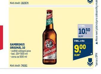 Makro Pivo gambrinus originál 10 nabídka