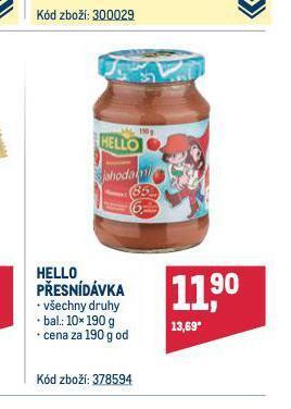 Makro Hello přesnídávka nabídka