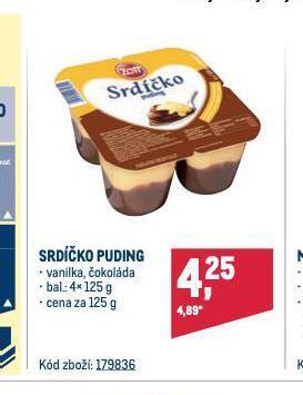 Makro Srdíčko puding nabídka