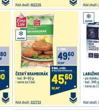 Makro Český bramborák nabídka