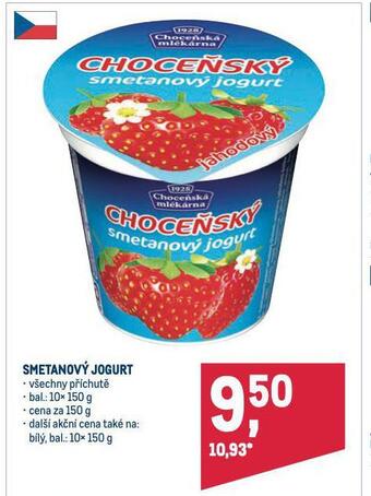 Makro Smetanový jogurt nabídka