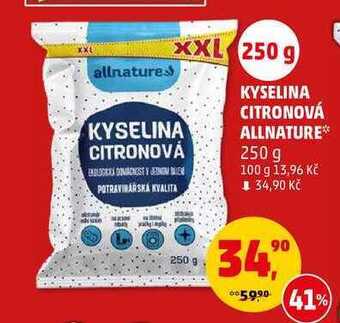 Penny Market Kyselina citronová allnature, 250 g nabídka