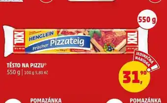 Penny Market Těsto na pizzu, 550 g nabídka