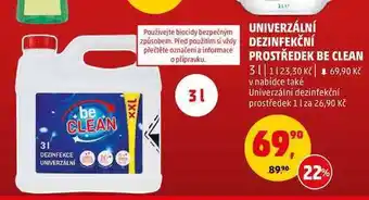 Univerzální dezinfekční prostředek be clean, 3 l