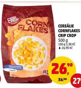 Penny Market Cereálie cornflakes crip crop, 500 g nabídka