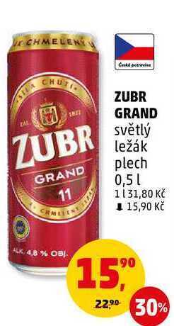Penny Market Zubr grand, 0,5 l nabídka
