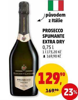 Penny Market Prosecco spumante extra dry, 0,75 l nabídka