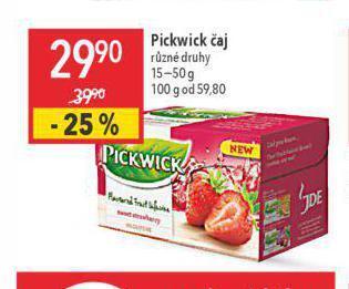 Globus Pickwick čaj nabídka