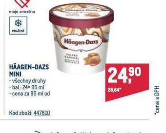Makro Häagen dazs mini nabídka