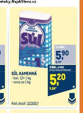 Makro Sůl kamenná nabídka