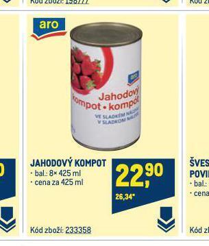 Makro Jahodový kompot nabídka