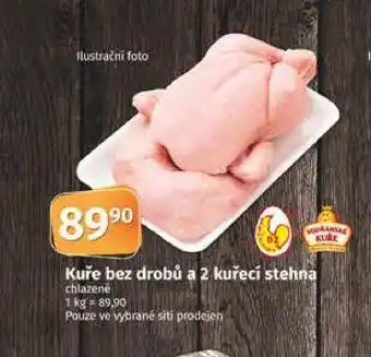 Coop Kuře bez drobů a 2 čtvrtky nabídka
