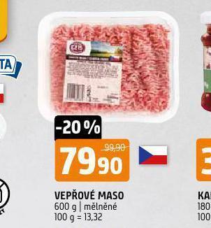 Terno Vepřové maso mělněné nabídka