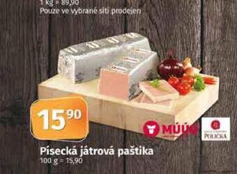 Coop Písecká játrová paštika nabídka