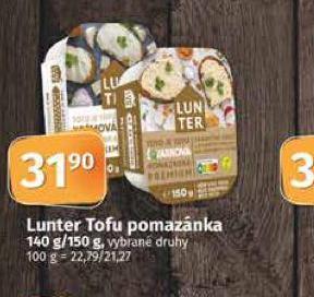 Coop Lunter tofu pomazánka nabídka