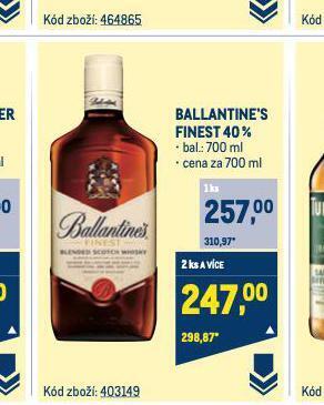 Makro Ballantine´s finest 40% nabídka