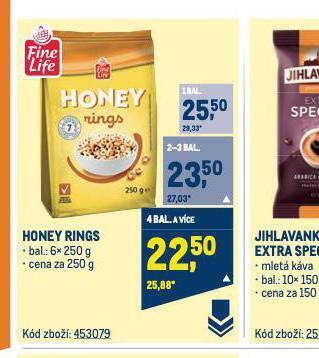Makro Honey rings nabídka
