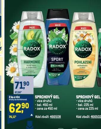 Radox sprchový gel