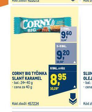 Makro Corny big tyčinka slaný karamel nabídka