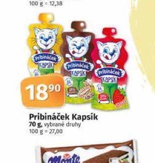 Coop Pribináček kapsík nabídka