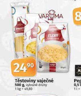 Coop Těstoviny vaječné nabídka