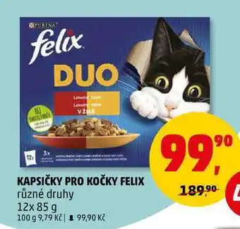 Penny Market Kapsičky pro kočky felix, 12x 85 g nabídka