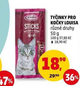 Penny Market Tyčinky pro kočky louisa, 50 g nabídka