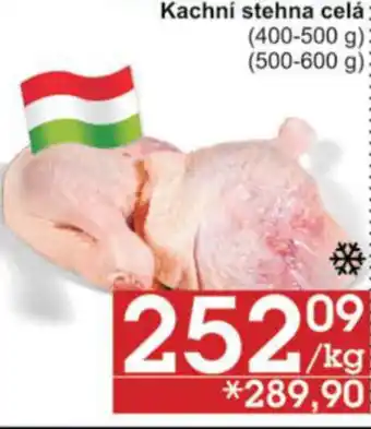 Kachní stehna celá : (400-500 g): (500-600 g):