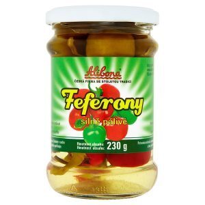 CBA Alibona feferony silně pálivé sterilovaná zelenina 230g nabídka