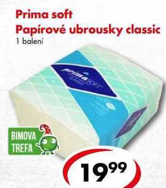 CBA Prima soft papírové ubrousky classic nabídka