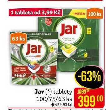 Teta Jar kapsle do myčky 100ks, vybrané druhy nabídka