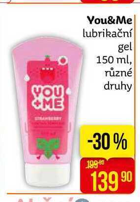 Teta You&me lubrikační gel 150 ml, různé druhy nabídka