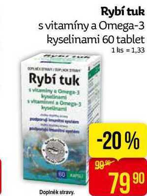 Teta Rybí tuk s vitamíny a omega-3 kyselinami 60 tablet nabídka