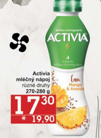 Jip Activia mléčný nápoj různé druhy 270-280 g nabídka