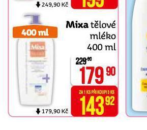 Teta Mixa tělové mléko nabídka