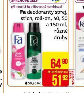 Teta Fa deodorant nabídka