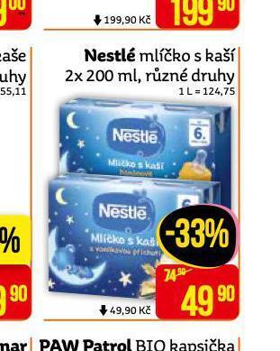 Nestlé mlíčko s kaší