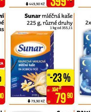 Teta Sunar mléčná kaše nabídka