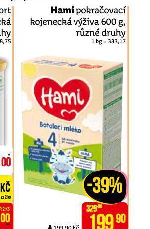 Teta Hami pokračovací kojenecká výživa nabídka