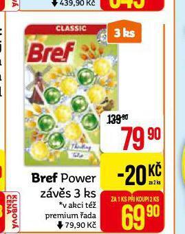 Teta Bref power závěs nabídka