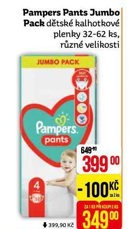 Teta Pampers dětské plenky nabídka